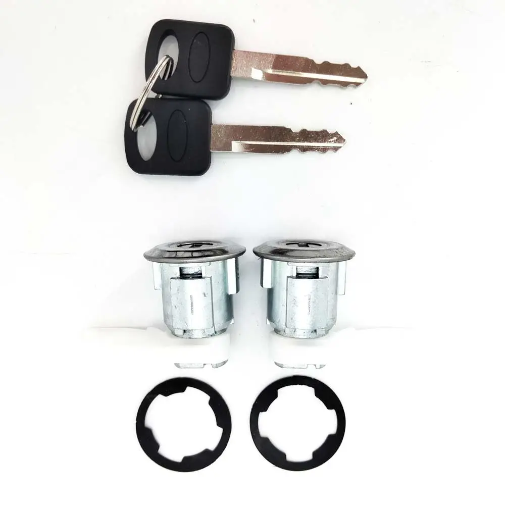 

2x Door Lock Cylinder Kit w/ Key For Ford F150 F250 F350 Explorer F4TZ-1522050-B