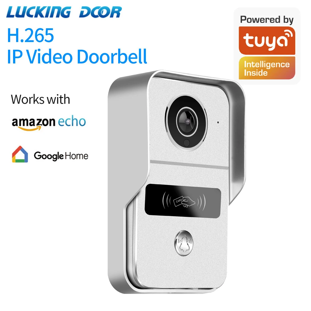 

Tuya Smart 1080P Doorbell Camera WiFi Wireless IR HD Video Door Bell Phone Intercom with RJ45 to POE Optional Lock Unlock Module