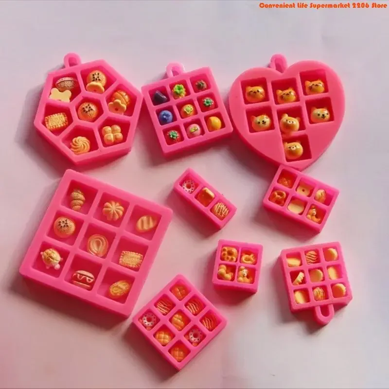 F92D Miniature Resin Mold For Creative Kitchen Decoration DIY Crafting Supplies