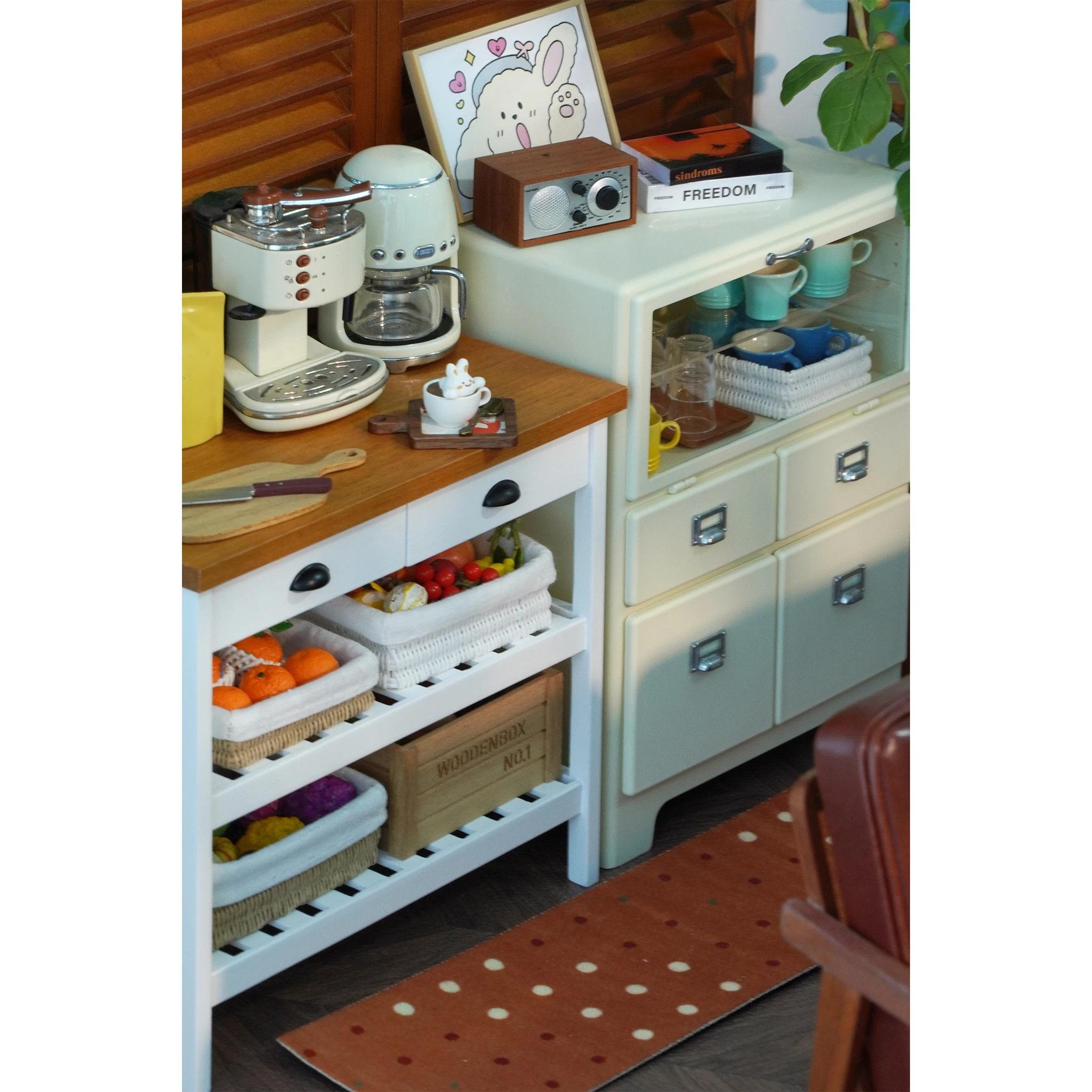 Mini modelo de casa de muñecas, accesorios para muebles, conjunto de 3 uds., cesta de almacenamiento de ratán, Bjd, soldado Blyth Lol, decoración de gabinete en miniatura, 1/6