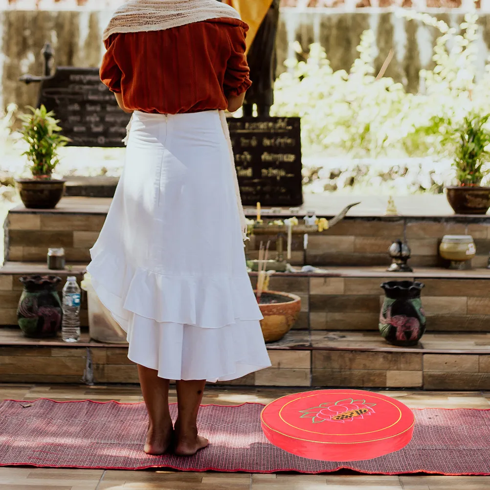 

Большая круглая подушка для медитации, удобная напольная подушка-сиденье для йоги, медитации, молитв и домашнего использования