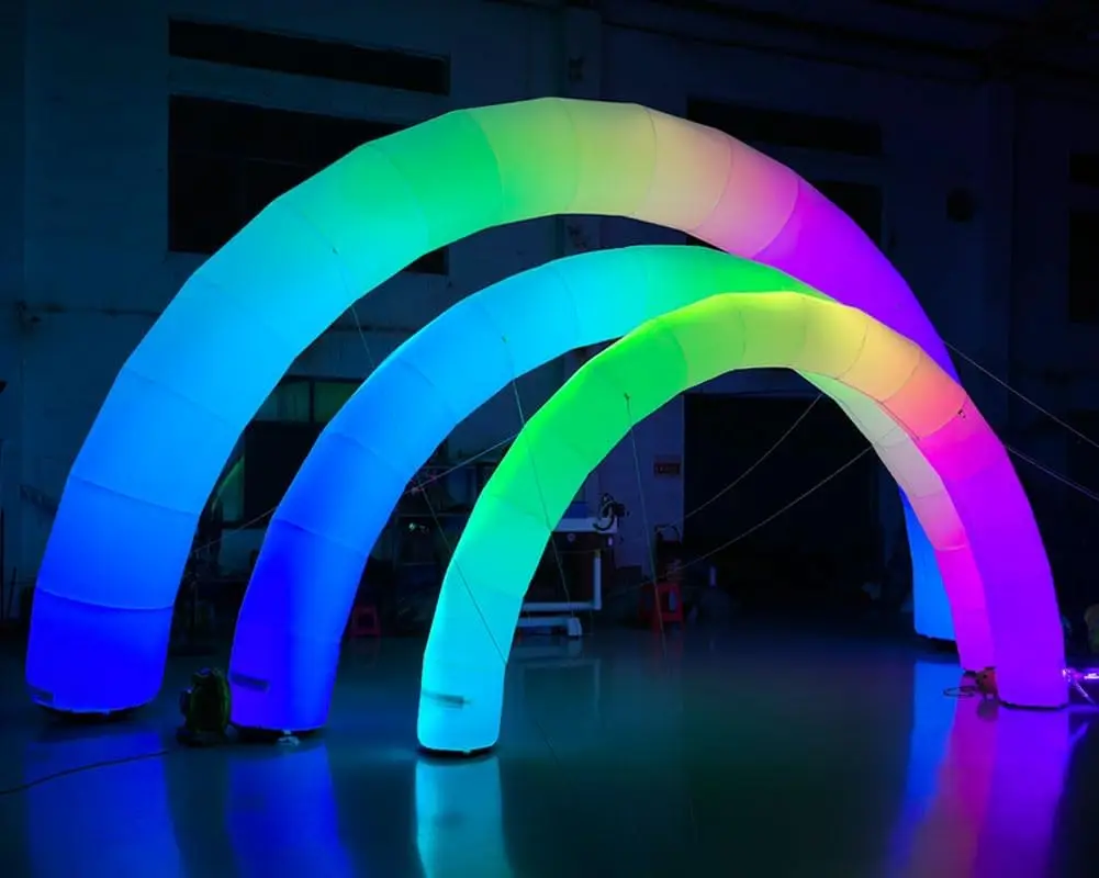 

Inflatable Color Changing Arch Blow up Promotional LED Lighting Arch with Blower Color Change Lighting Archway for Event Parties