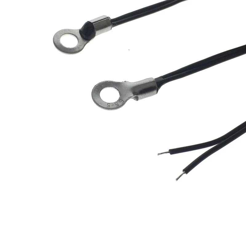 10PCS Resistance10k BValue3435 NTC Thermistor Sensor Surface Fixed Temperature Probe Aperture 5MM  Error 1% L=1M XH2.54- 2P Plug