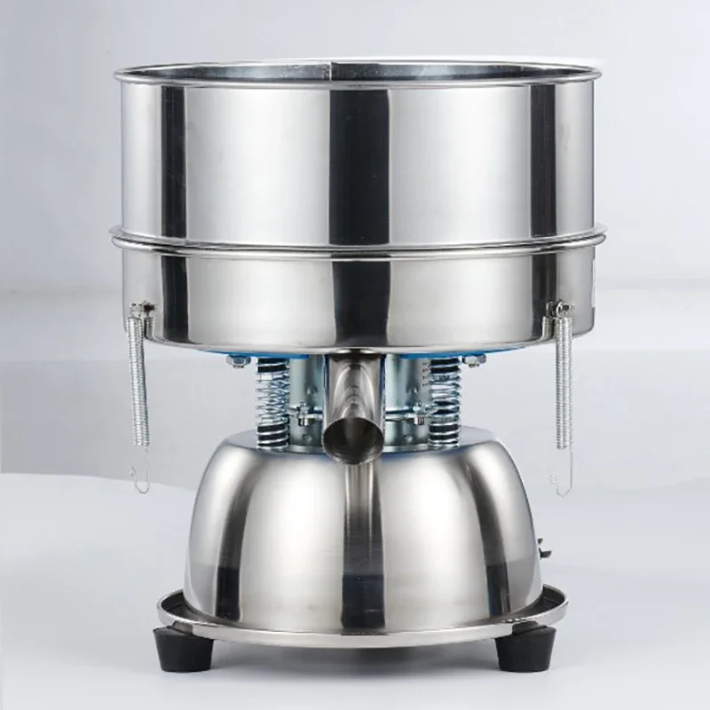 110 V/220 V ตะแกรงผงเครื่องสแตนเลสขนาดเล็กตะแกรงสั่นไม้แป้งแป้งแยกตะแกรงสั่นเครื่อง