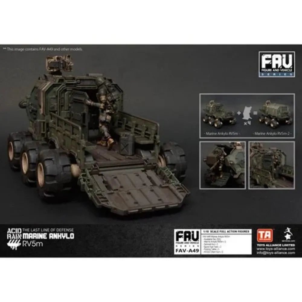 

Original Toys Alliance Acid Rain World FAV-A49 Marine Ankylo RV5m 1/18 Scale Vehicle Military Model