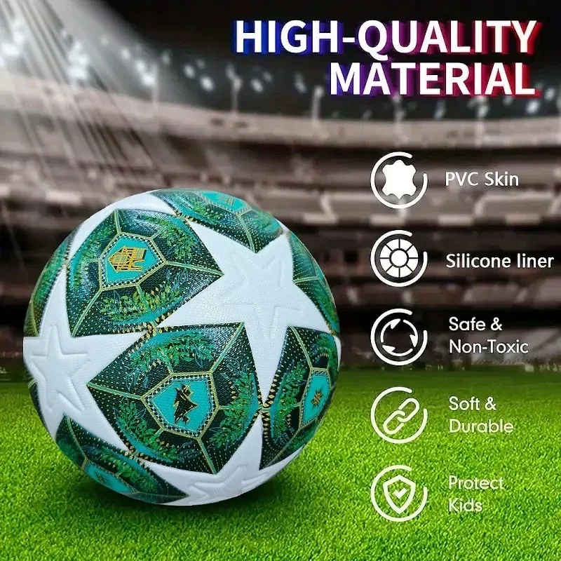 축구공 표준 사이즈 5 심리스 PU 소재 스포츠 리그 야외 경기 축구 훈련 공 풋볼