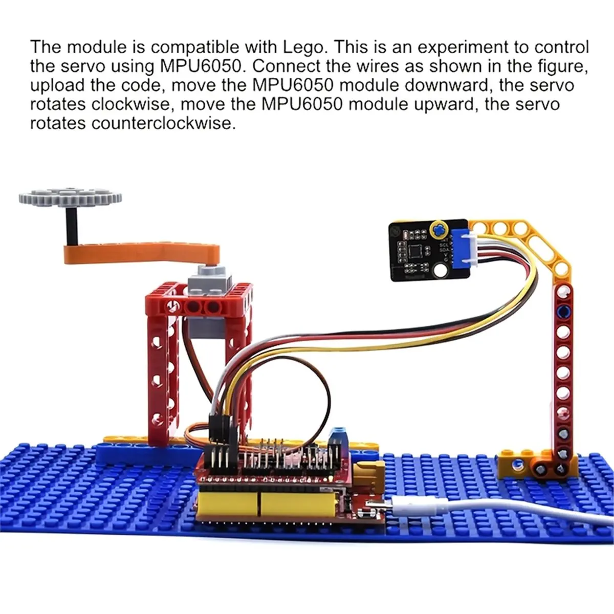 MPU6050 6- Gyroscope + Accelerometer Module, 3D Motion Tracking IMU Sensor with Interface for
