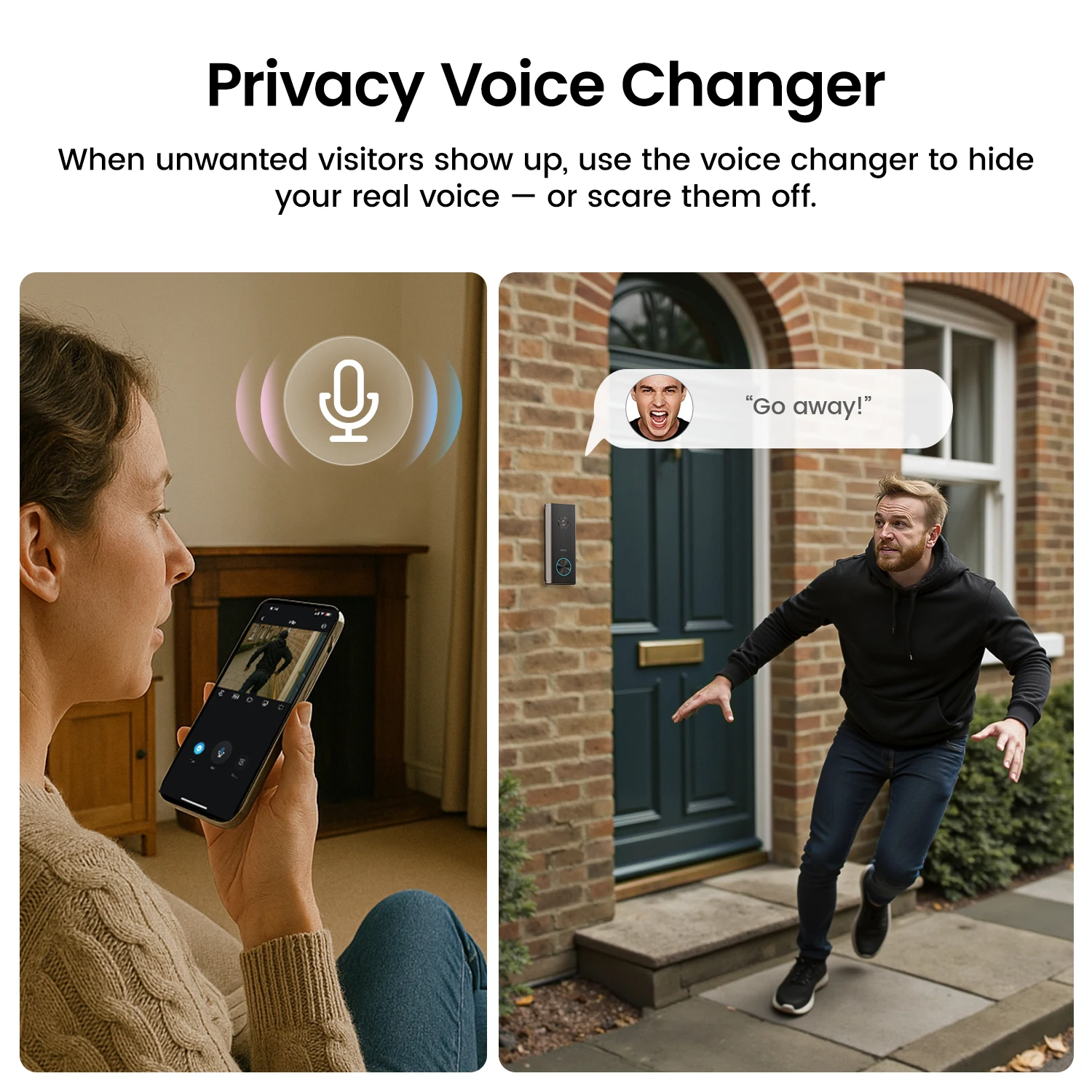 Dekco 3mp wi fi campainha 5000 mah bateria sem fio vídeo porteiro ai detecção humana áudio bidirecional campainha da porta inteligente suporte alexa