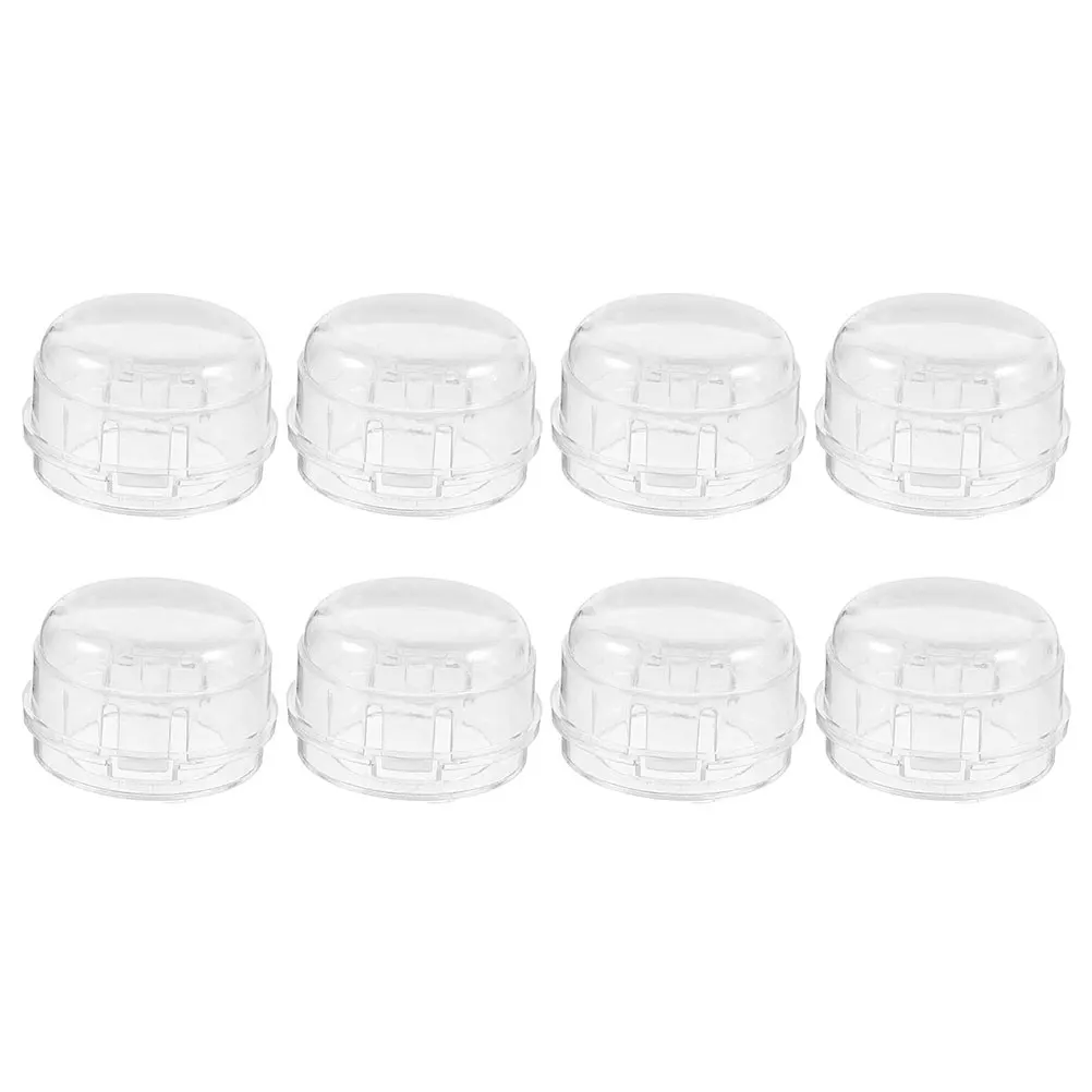 

8pcs Gas Stove Knob Covers Protective Sleeves Childproof Cooktop Safety Plastic Durable PC Material Easy Installation
