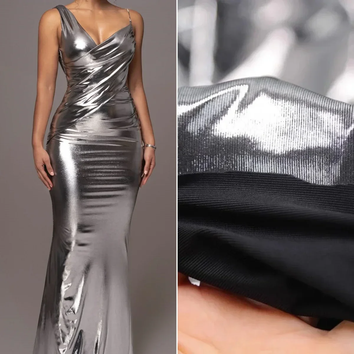 

Bright Fabric Soft Spandex Hot Stamping Elastic Sewing Dance Costume Performance Costume Wedding Decoration