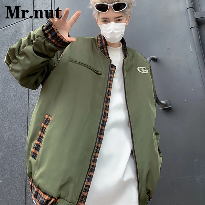 Primavera autunno Bomber Jacket abbigliamento uomo capispalla Unisex giacche impermeabili da campeggio Harajuku cappotto maschile maglia da Baseball Casual