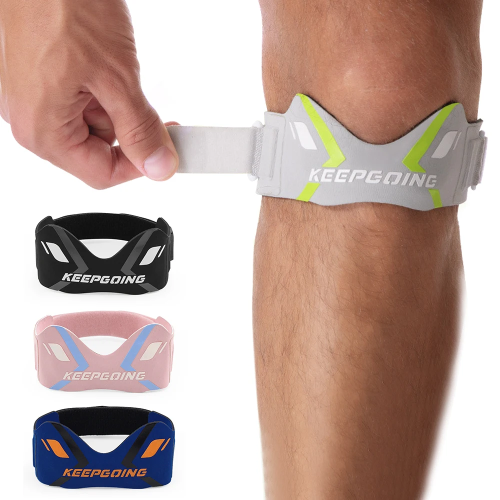1PCS Patella Band Protection Kneecap Knee Tendon Support Strape Brace Adjustable Absorption Compression Pad Basketball