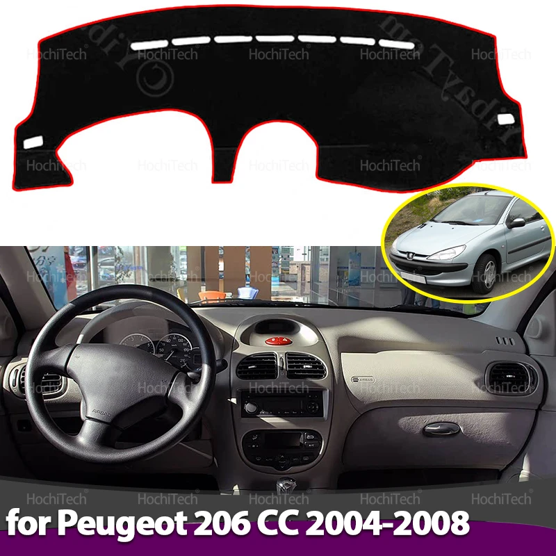 Für Peugeot 206 CC T13 T16 T12 2004 2005-2008 Armaturenbrett Abdeckung Armaturenbrett Matte Teppich Pad Schatten Cape Decke Zubehör
