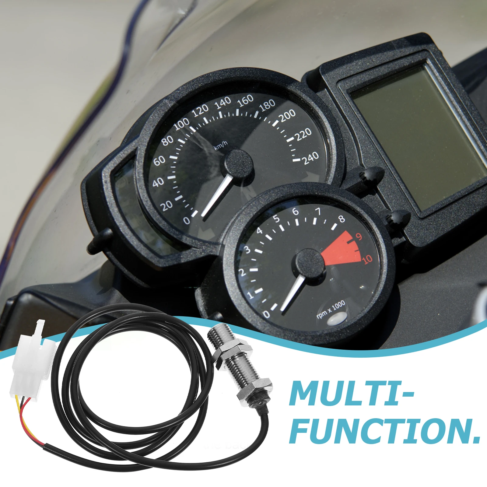 

Tachometer Sensor Digital Speed Meter Sensor Module Motorcycle Atv Universal Replacement Odometer Magnetic Meter Durable Plastic