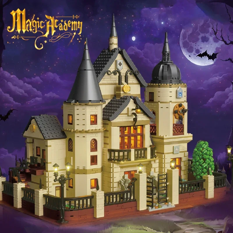 

2925PCS Fantasy Magic Academy Building Blocks MOC Classical Castle Model Bricks Desktop Decoration Toy For Kids Halloween Gifts