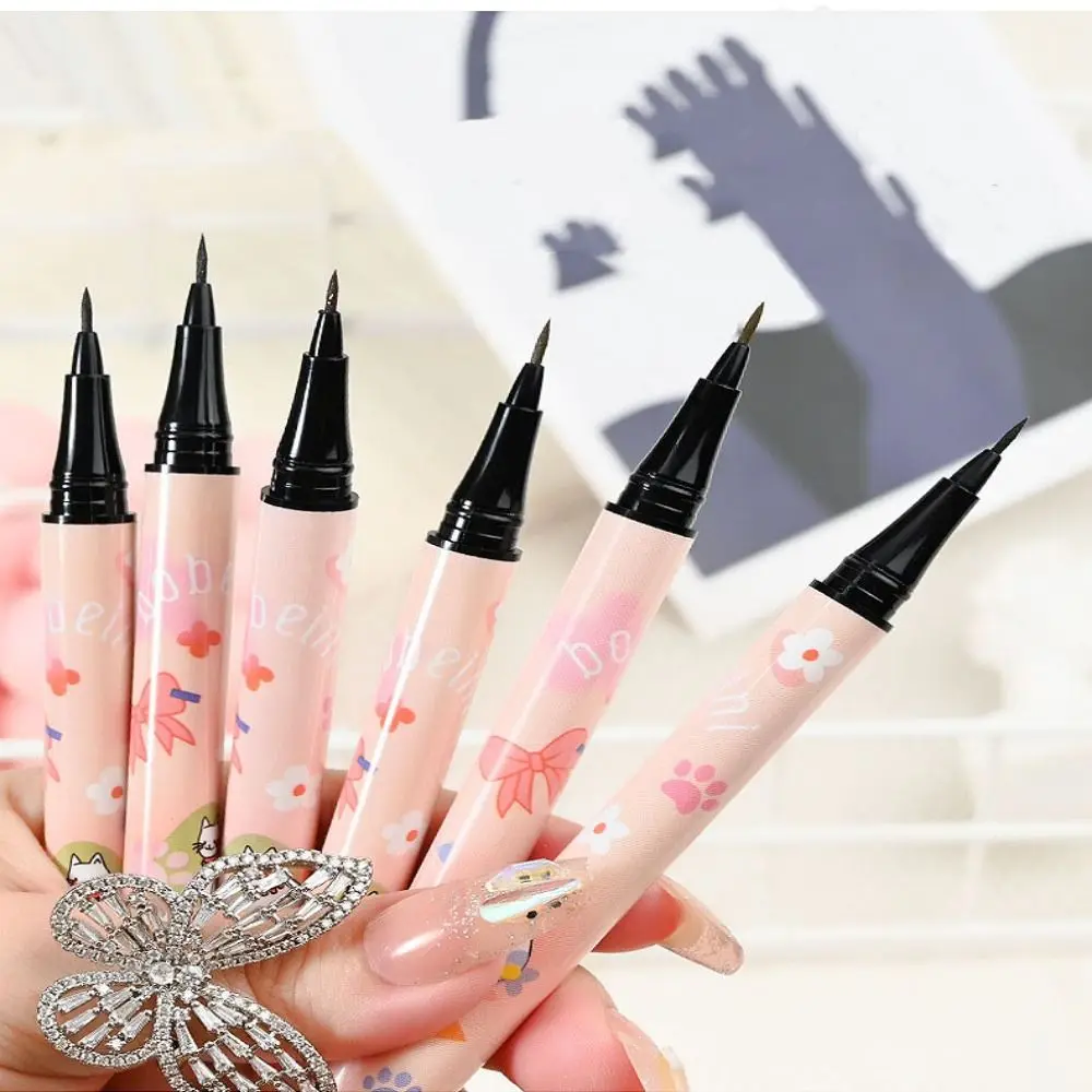 Makeup Beauty Waterproof Liquid Eyeliner Quick-drying Ultra-fine Colored Eyeliner Smooth No Blooming Silkworm Pen Girl