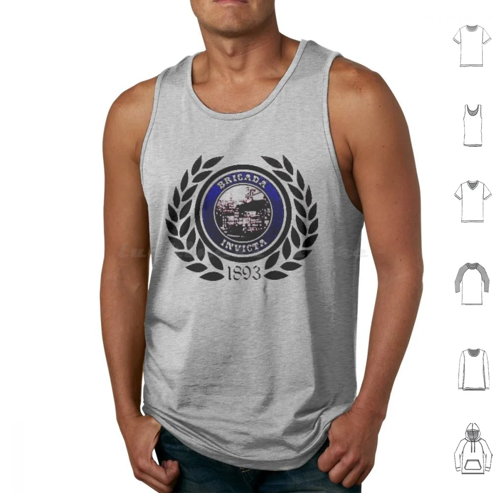 Ultras Invicta 1893 Tank Tops Print Cotton Blue Boys Ultra Blue Boys Ultra Port Invcta Porto 1893 Super Dragoes