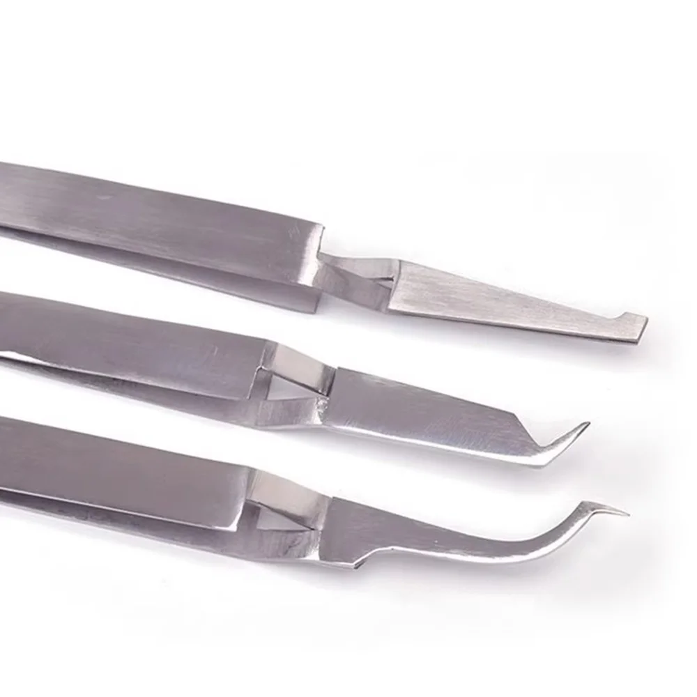 Pincettes à support dentaire, Tube buccal inversé orthodontique, boutons linguales, support de pincettes de liaison, placement, pincettes à papier articulées