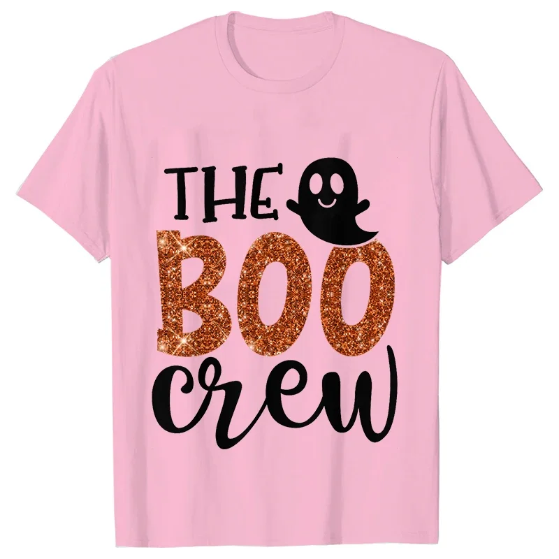 The Boo Crew Koszulki Halloween Rodzinne pasujące koszulki Rodzinne koszulki na imprezę Halloween Ubrania z krótkim rękawem Trend w modzie T-shirty