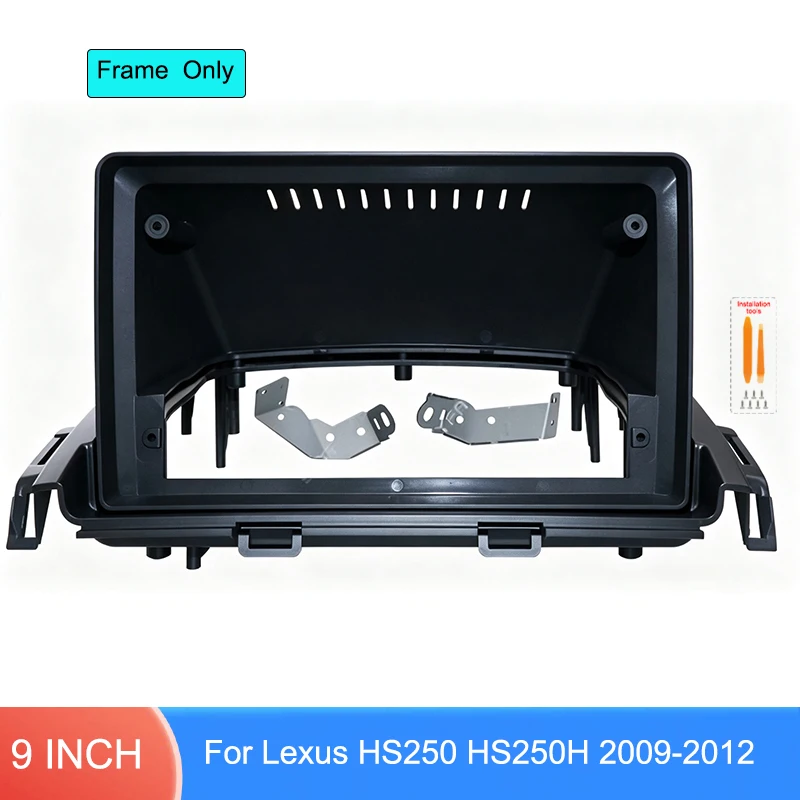 9 Inch Car Radio Fascia Frame For Lexus HS250 HS250H 2009-2012 Android Stereo Dash Panel Optional Wiring Harness