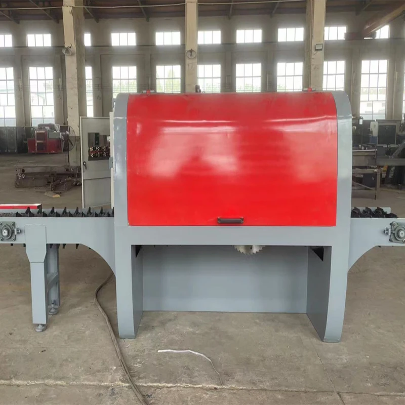 Large Round Timber Wood Circular Sawmill Log Cutting Multi Gang Rip Saw Machine