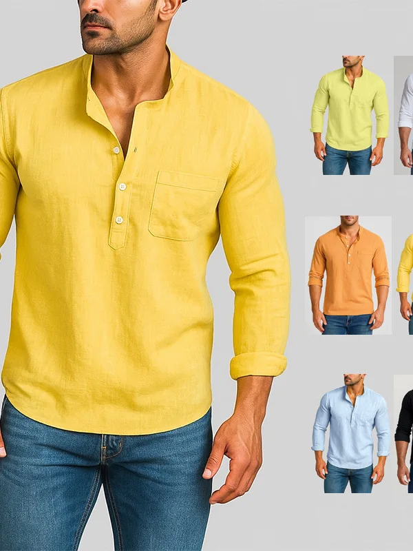 

Men's Loose Fit Long Sve round Ne Color irt Autumn 2025 Faion Trend plus Size Knitted Men's irt Casual Wear