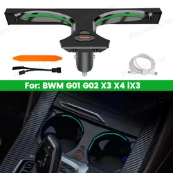 11 Colour LED Ambient Light For BMW X3 X4 iX3 G01 G02 X3M X4M Cup Lamp Indoor Decoration Refit Accessory Water Cup Holder Lights