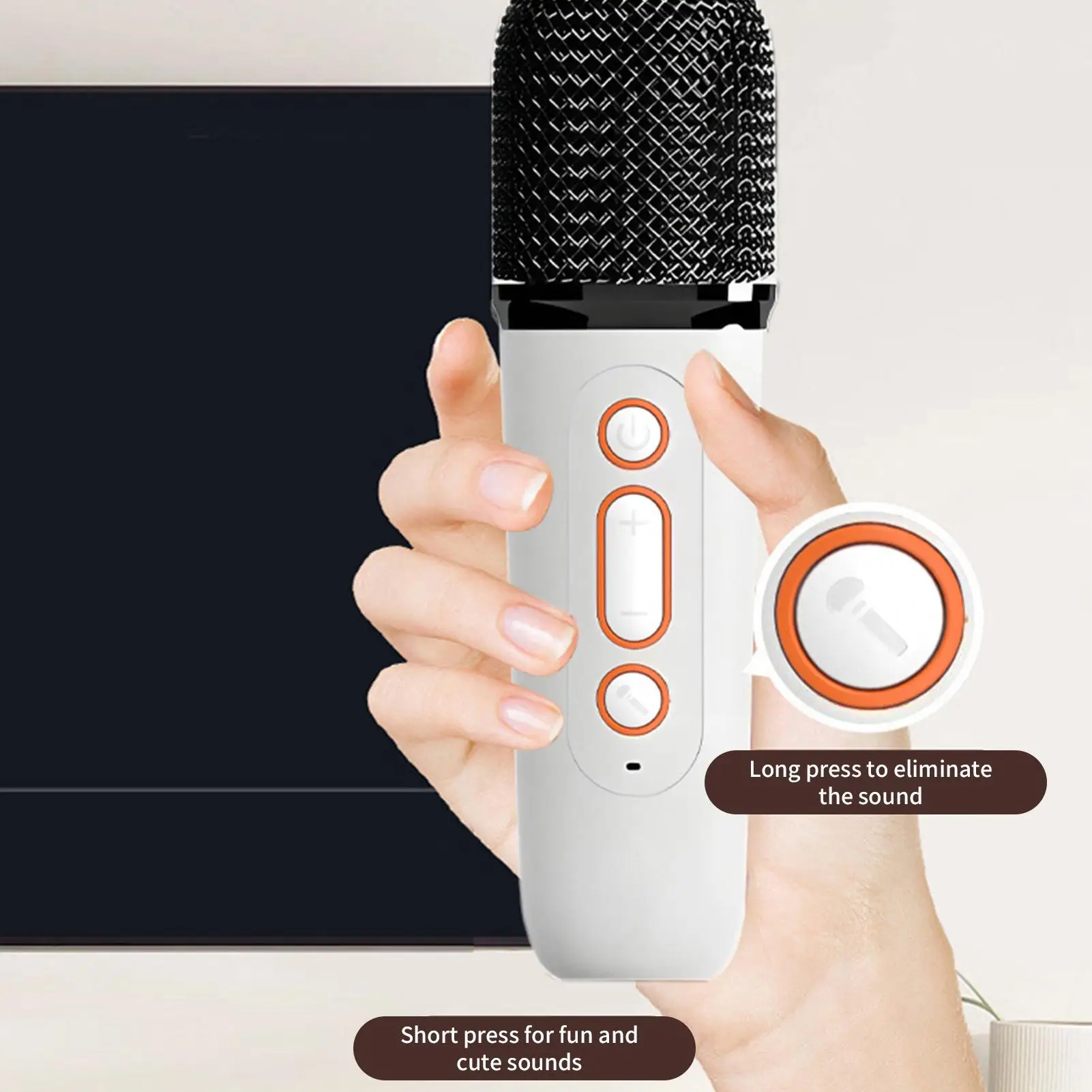 

Маленький микрофон для караоке для вашего автомобиля, встроенный динамик, беспроводной микрофон для домашних развлечений, для мальчиков и девочек, взрослых