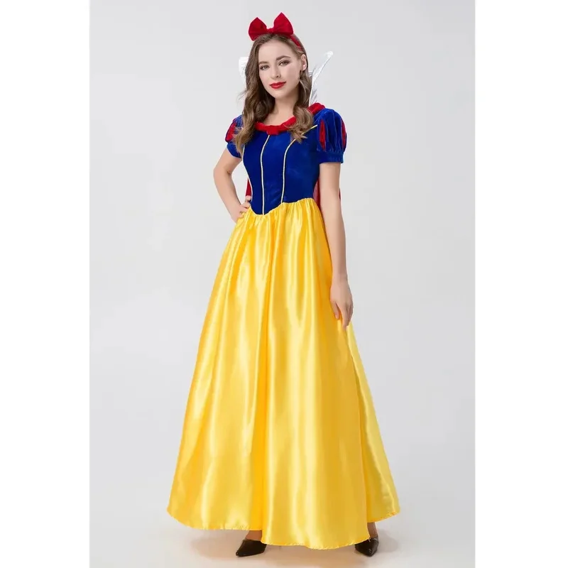 Halloween Navidad fiesta cuento de hadas princesa Blancanieves disfraz Cosplay mascarada Anime fantasía reina vestido de lujo tt9]