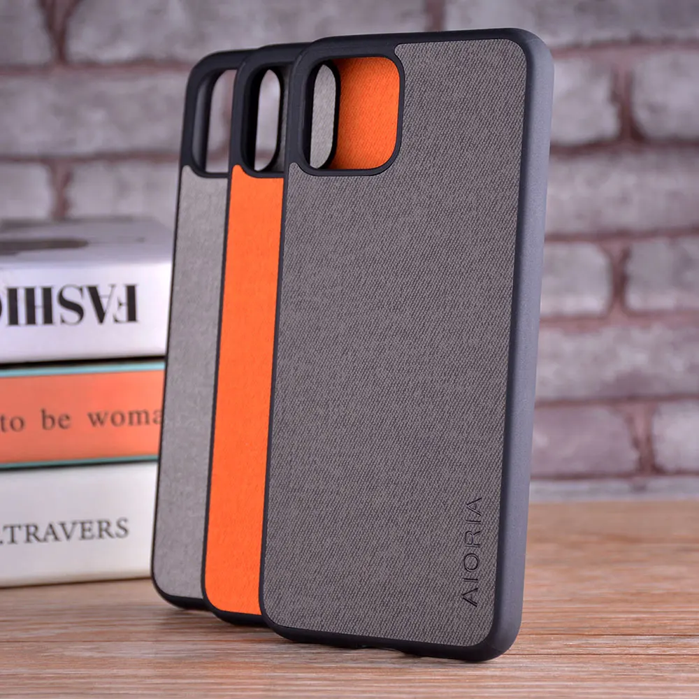 Capa para google pixel 4 4 xl coque luxo têxtil pele de couro macio tpu capa dura para google pixel 4 4 xl caso