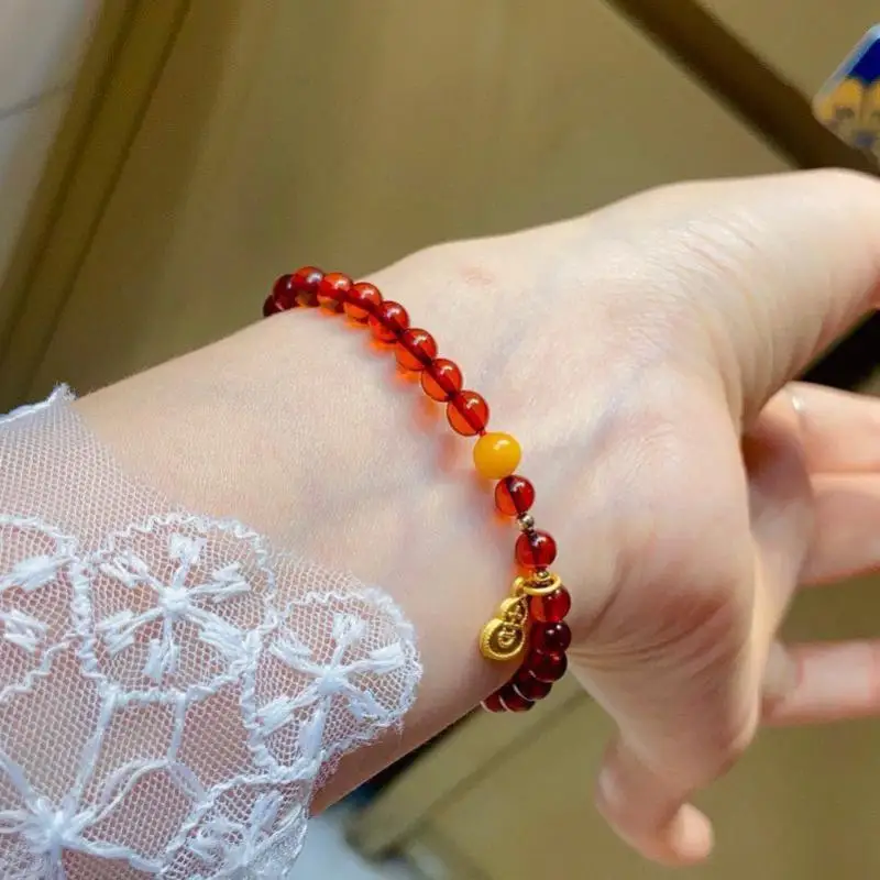 

Браслет из натурального янтаря, женские ювелирные изделия, натуральный балтийский красный кровь, янтарные браслеты, браслеты с целебными драгоценными камнями, подарки для подруги и мамы