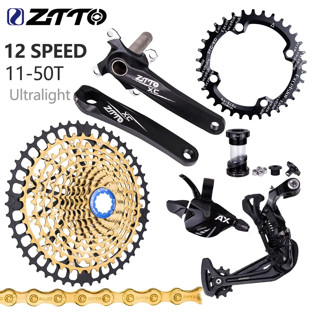 ZTTO MTB 1x12 スピードグループセット 12s シフターセット 32 34 36T