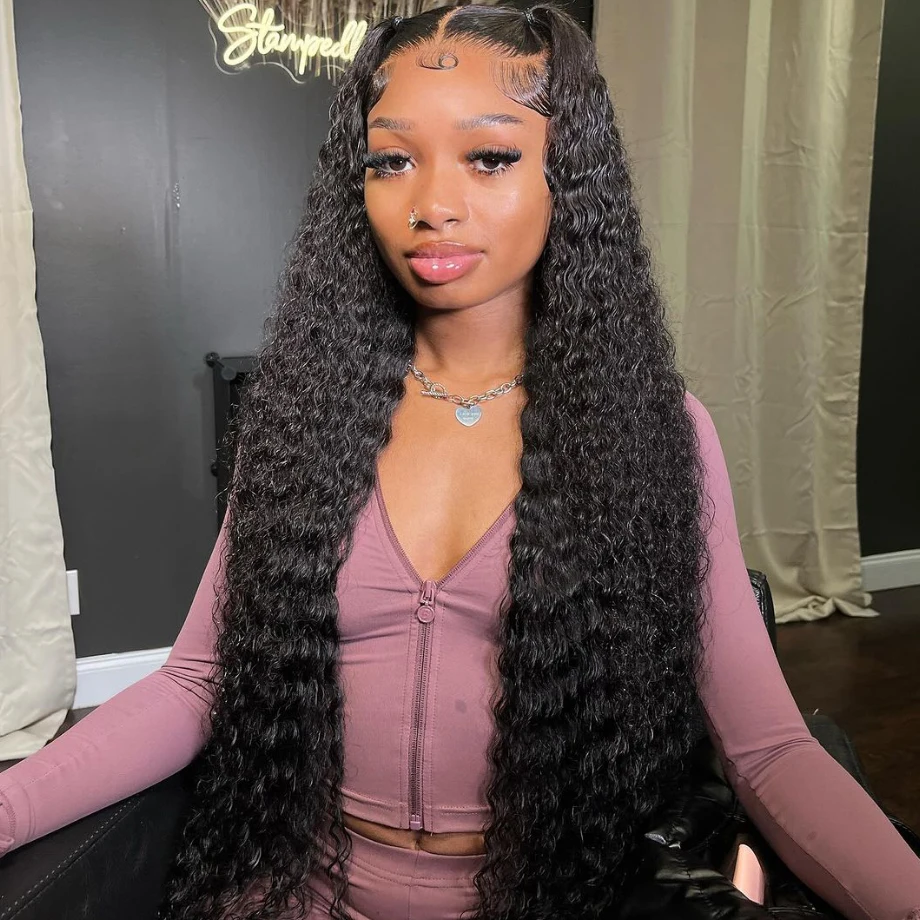 13x4 13x6 HD Lace Deep Wave Frontal Wig Curly Lace Front Human Hair Wigs For Women Brazilian Wet And Wavy Water Lace Wig