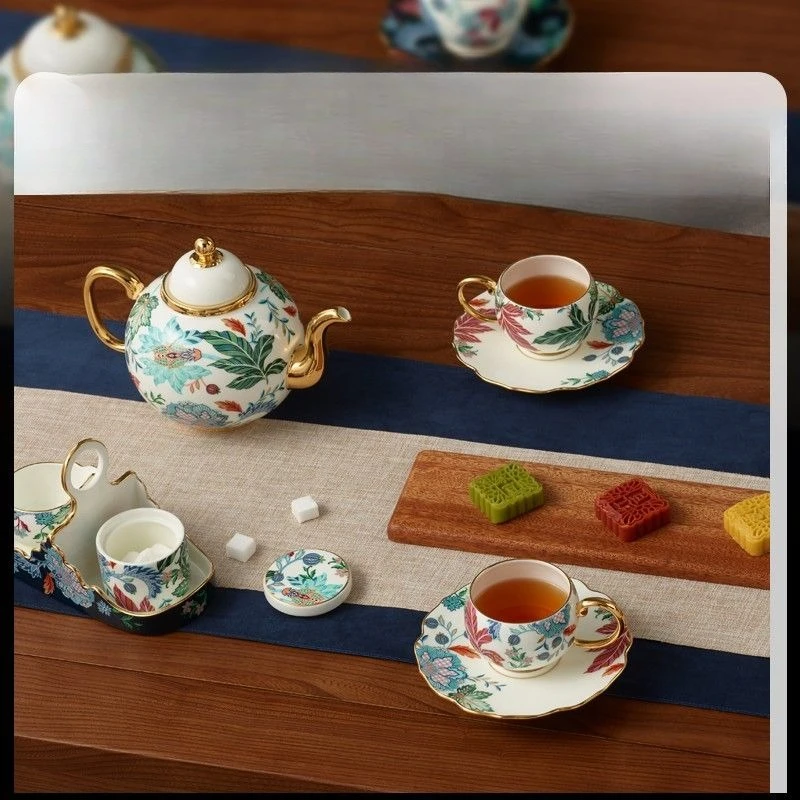 

18 multi-purpose tea and coffee set, Chinese household tea set