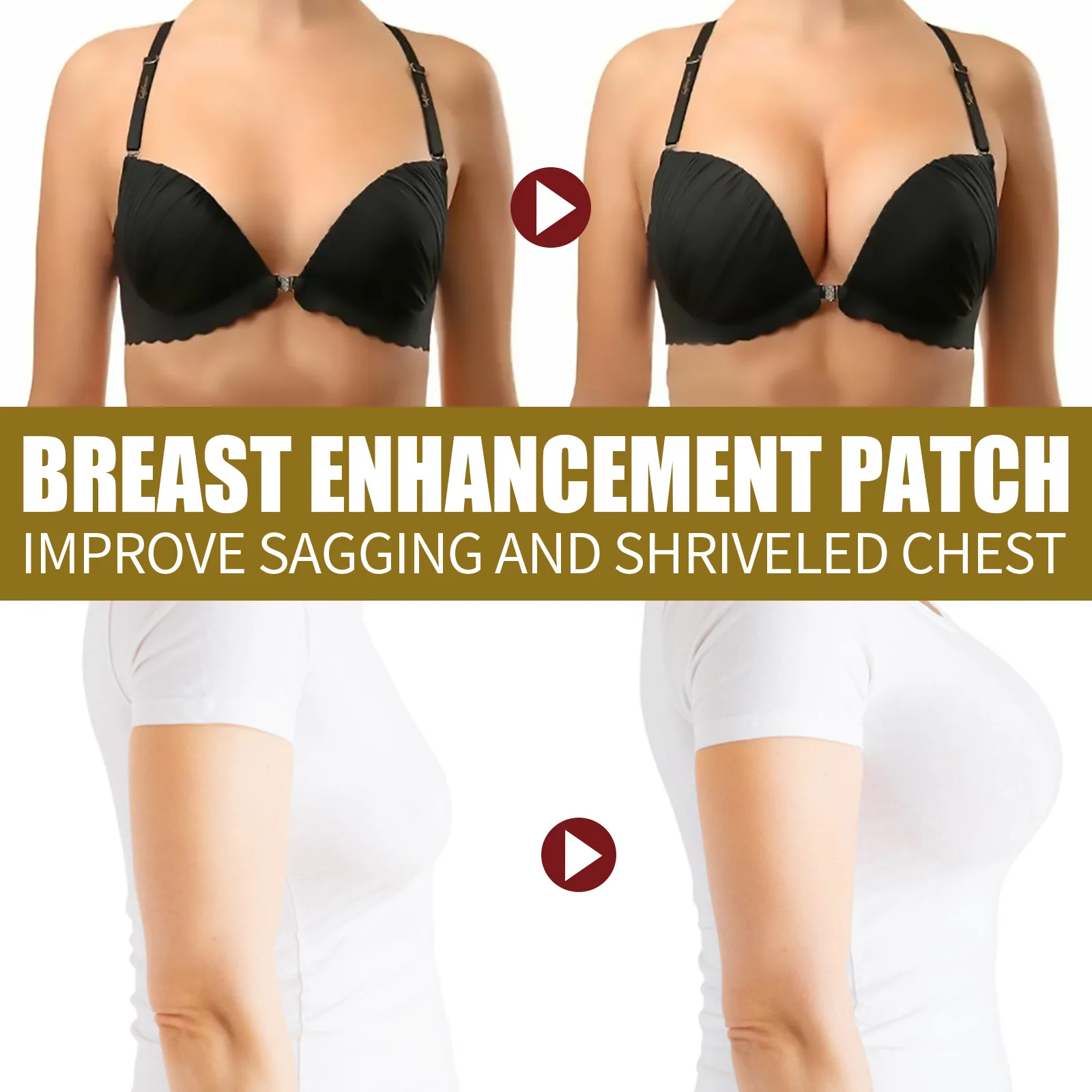 South Moon Breast Enlargement Patch Ginger Fast Lifting Firming For Chest Natural Bigger Breast Growth Plaster Beauty Care 10pcs