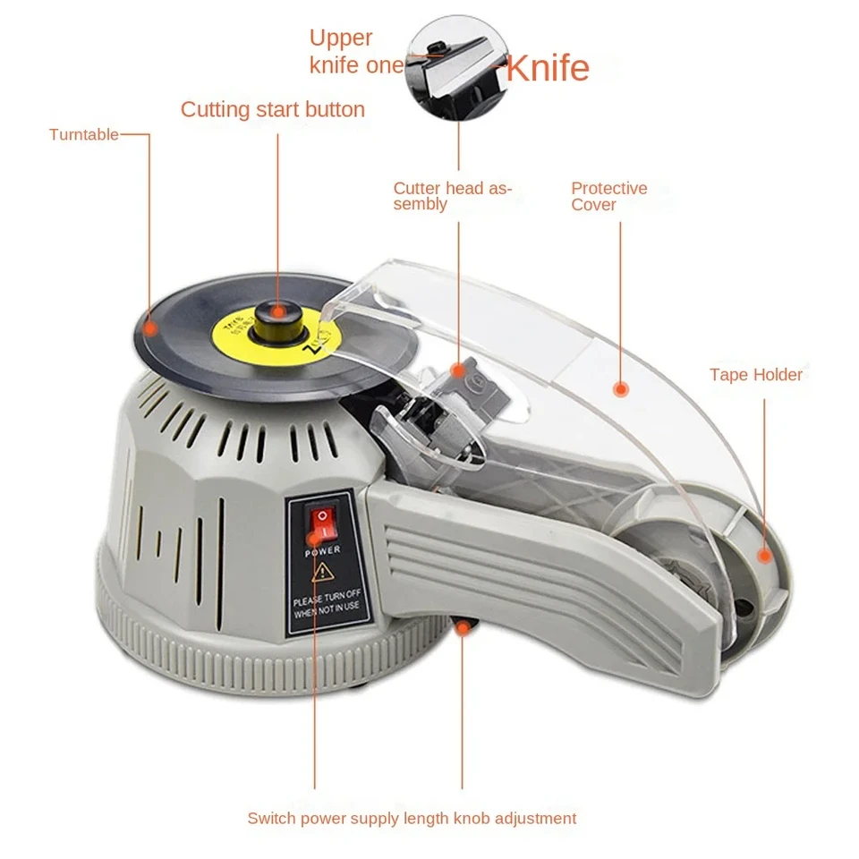 ZCUT-2 Rotary Disc Type Tape Machine 3-25mm Automatic Cutter Tape