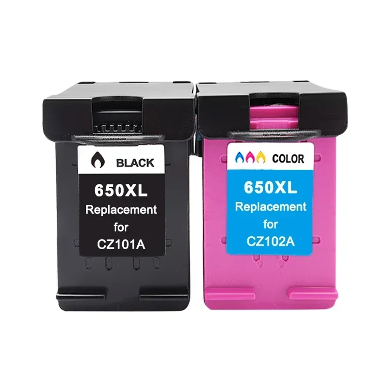 Compatible 650XL Ink Cartridge Replacement for HP 650 HP650 XL for hp Deskjet 1015 1515 2515 2545 2645 3515 4645 Printer