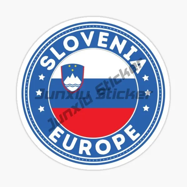 Slovenia Flag Map Emblem Tearing Stickers Sticker Motorcycle Car Bumper Laptop Wall Bicycle Truck  Helmet Racing Off-road Decal