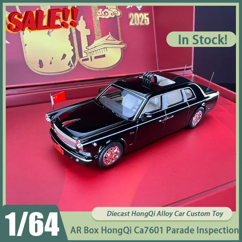 

Новинка в наличии Ar 1:64 HongQi Ca7601, парадный осмотр, автомобиль из сплава, миниатюрный литой под давлением, украшения HongQi, игрушки на заказ, подарок для детей