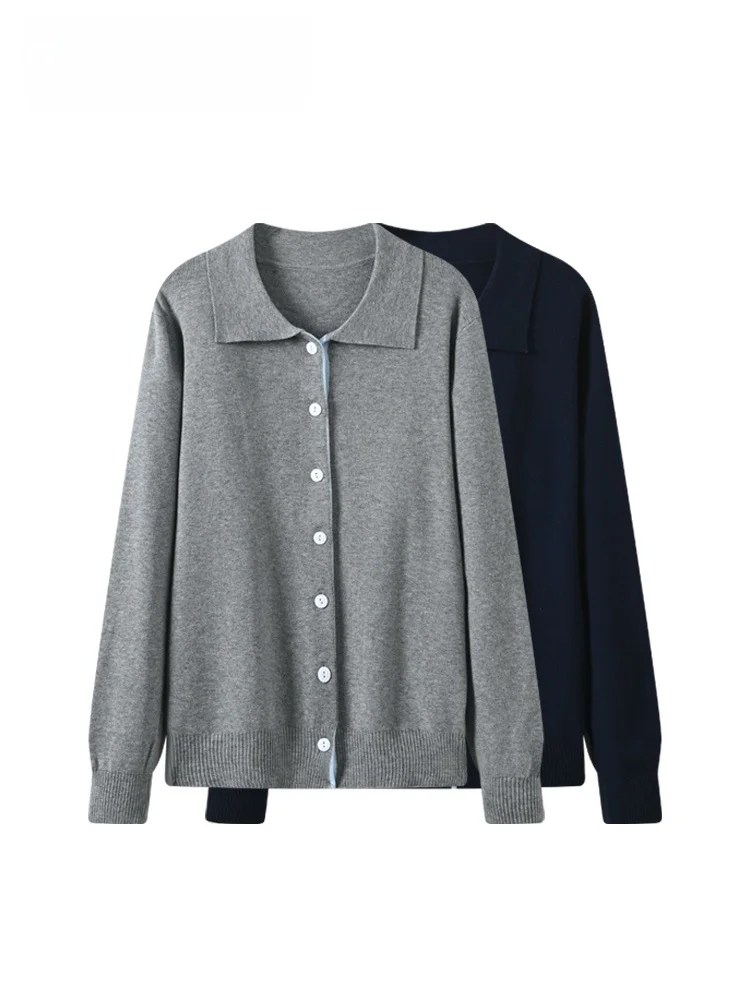 

Loose Long Sve Knitted Sweater Color Blo Base irt for plus Size Women Spring Faionable Casual Inner Wear Top