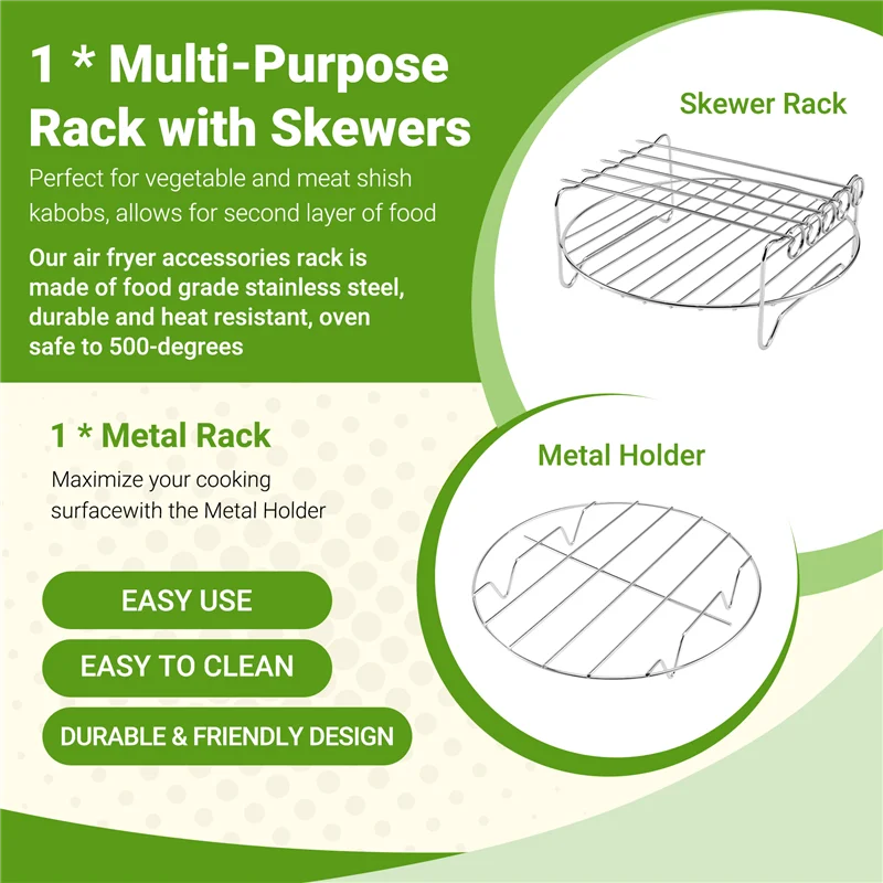 ABKR-2 個エアフライヤーアクセサリーエアフライヤーラックセット多目的二層ラック串付き XL パワーエアフライヤー用