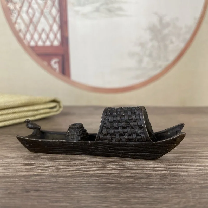 

Jiangzhou Cormorant Fishing Boat Incense Holder Small Ornaments Incense Table Tea Play Incense Holder Incense Holder Incense Bur