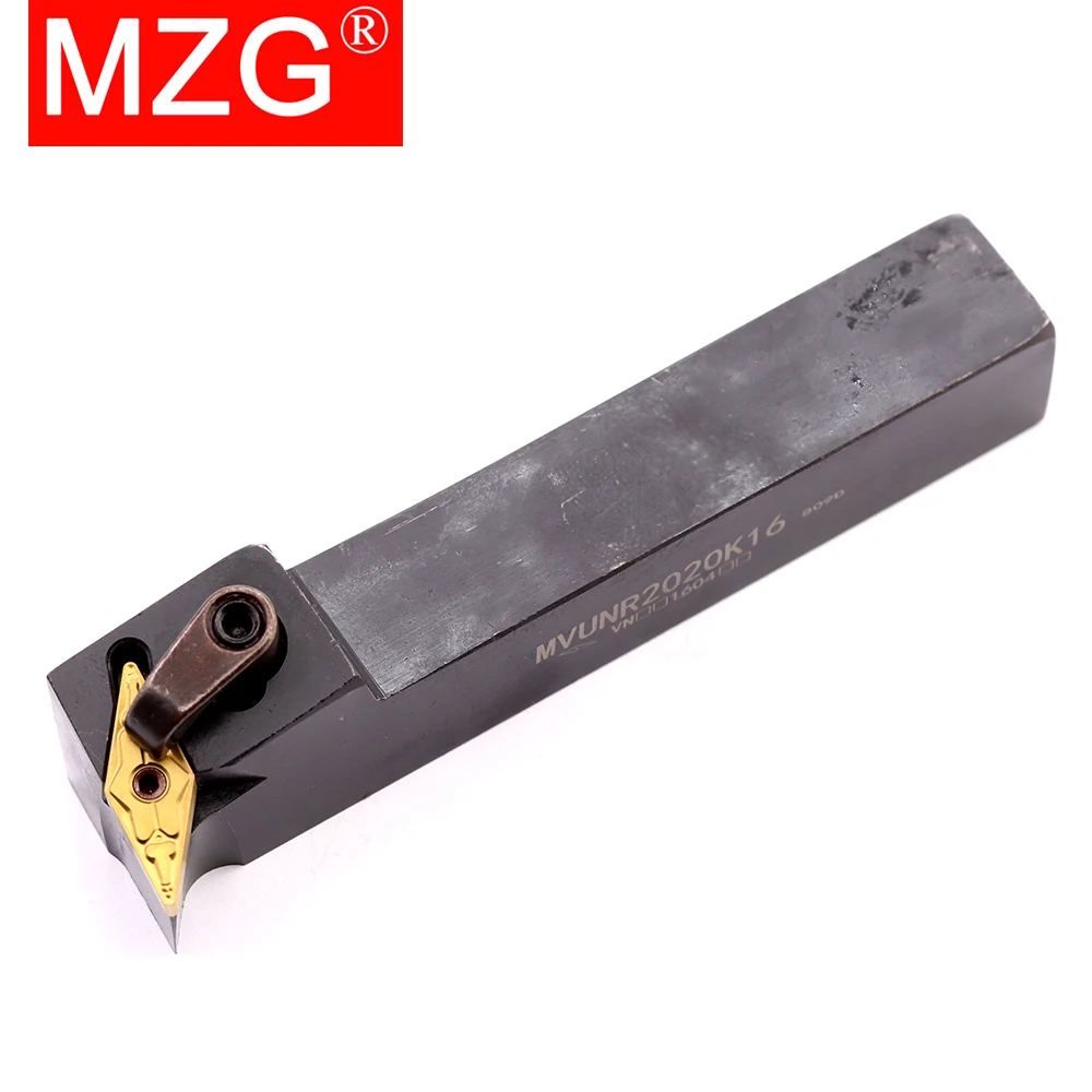 MZG MVUNL2020K16 MVUNR2525M16 External Turning Tool Holder VNMG Carbide Inserts MVUNR Lathe Cutting Tools Set