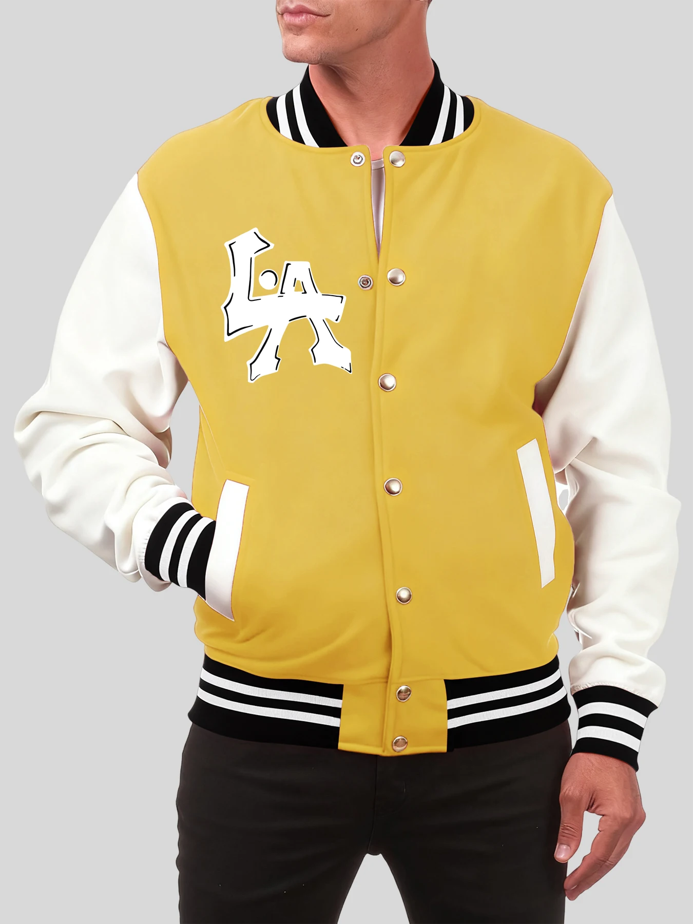 

Куртка с принтом городской искусства и алфавита, мужская осенняя бейсбольная форма большого размера, повседневная хлопковая уличная одежда, американские винтажные пальто