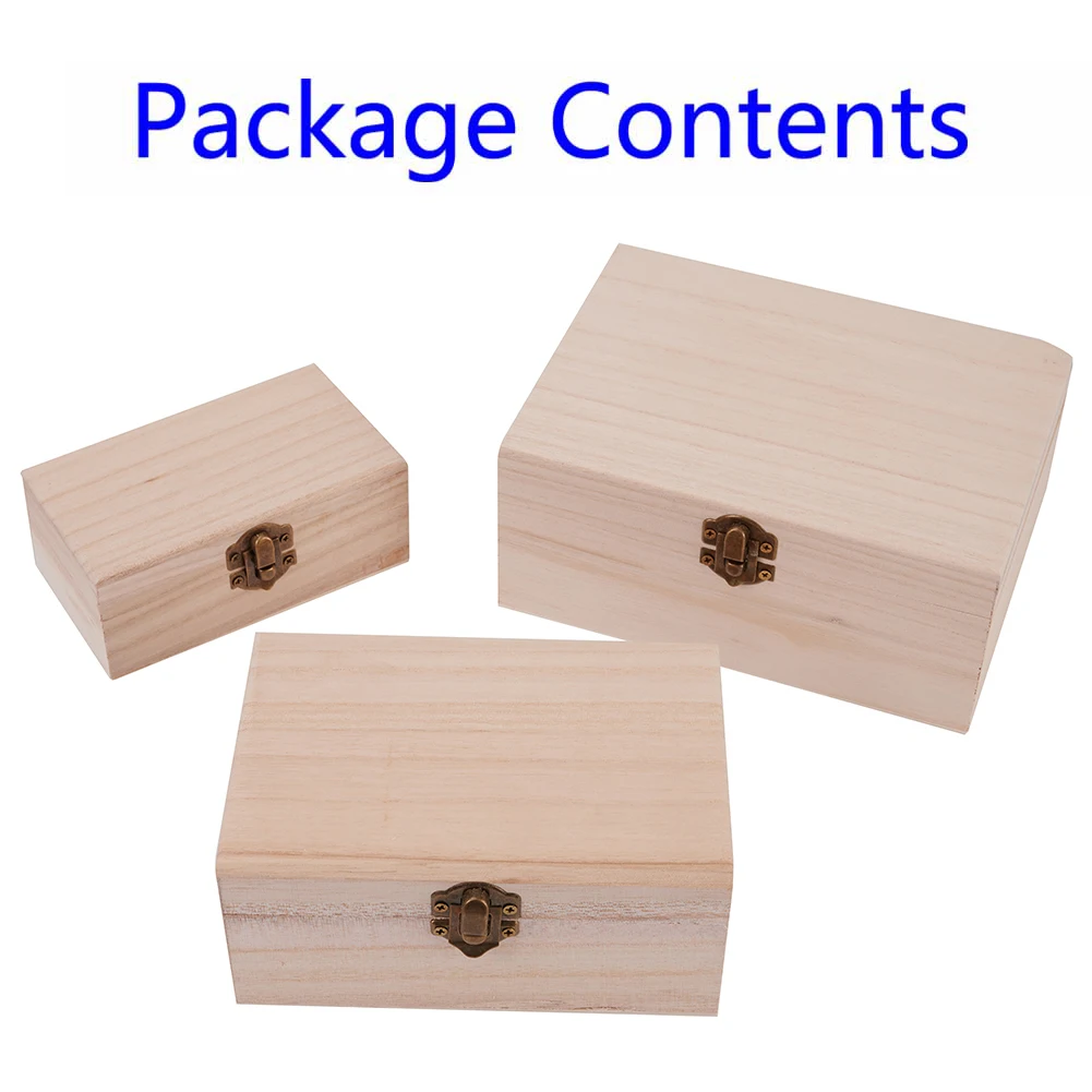 Wooden Storage Box Desktop Wood Clamshell Jewelry Storage Hand Decoration Wooden Box S M L Wedding Gift Storage Box