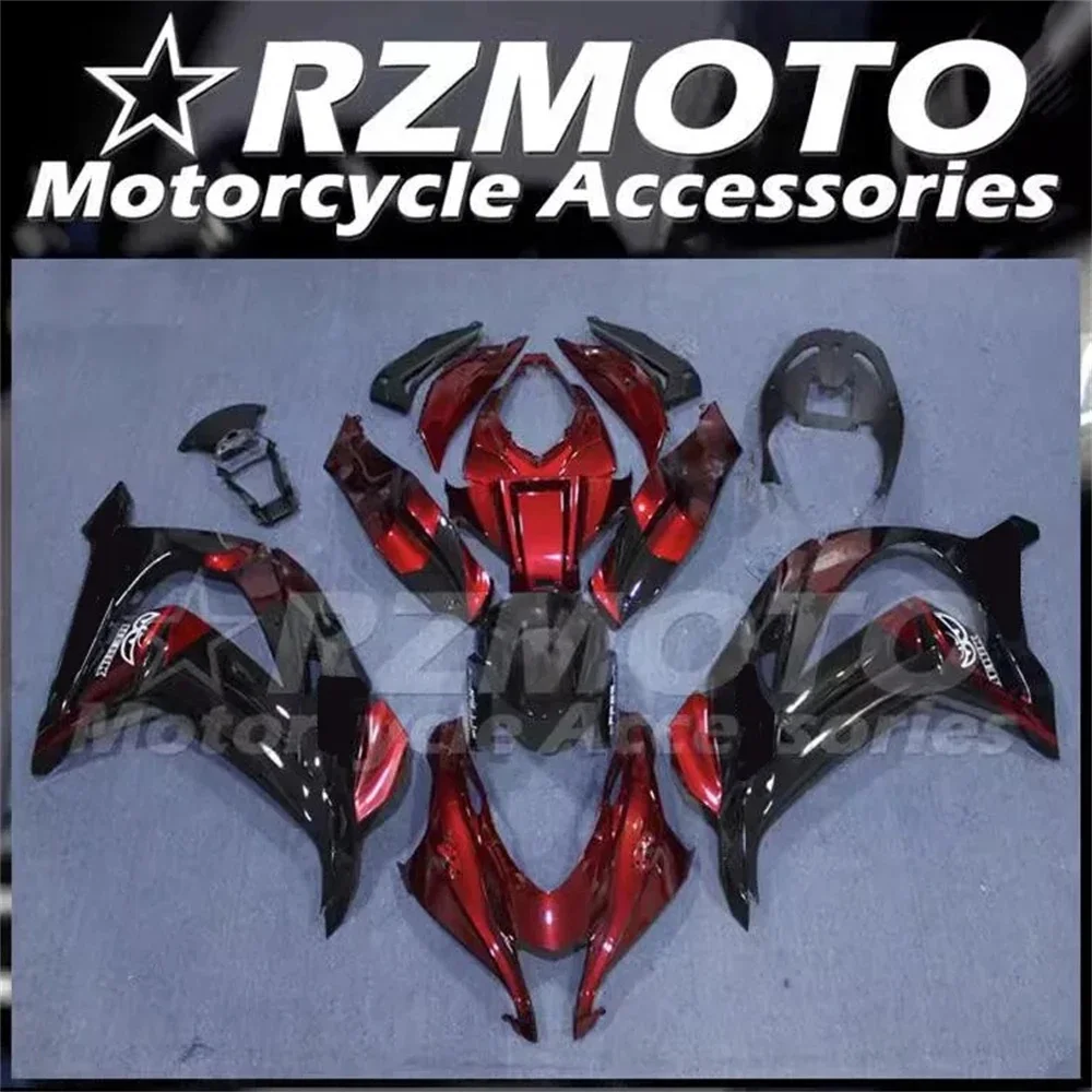 

4Gifts New ABS Full Fairings Kit Fit For KAWASAKI ZX-10R ZX10R 2016 2017 2018 2019 16 17 18 19 Bodywork Set Custom Black Red