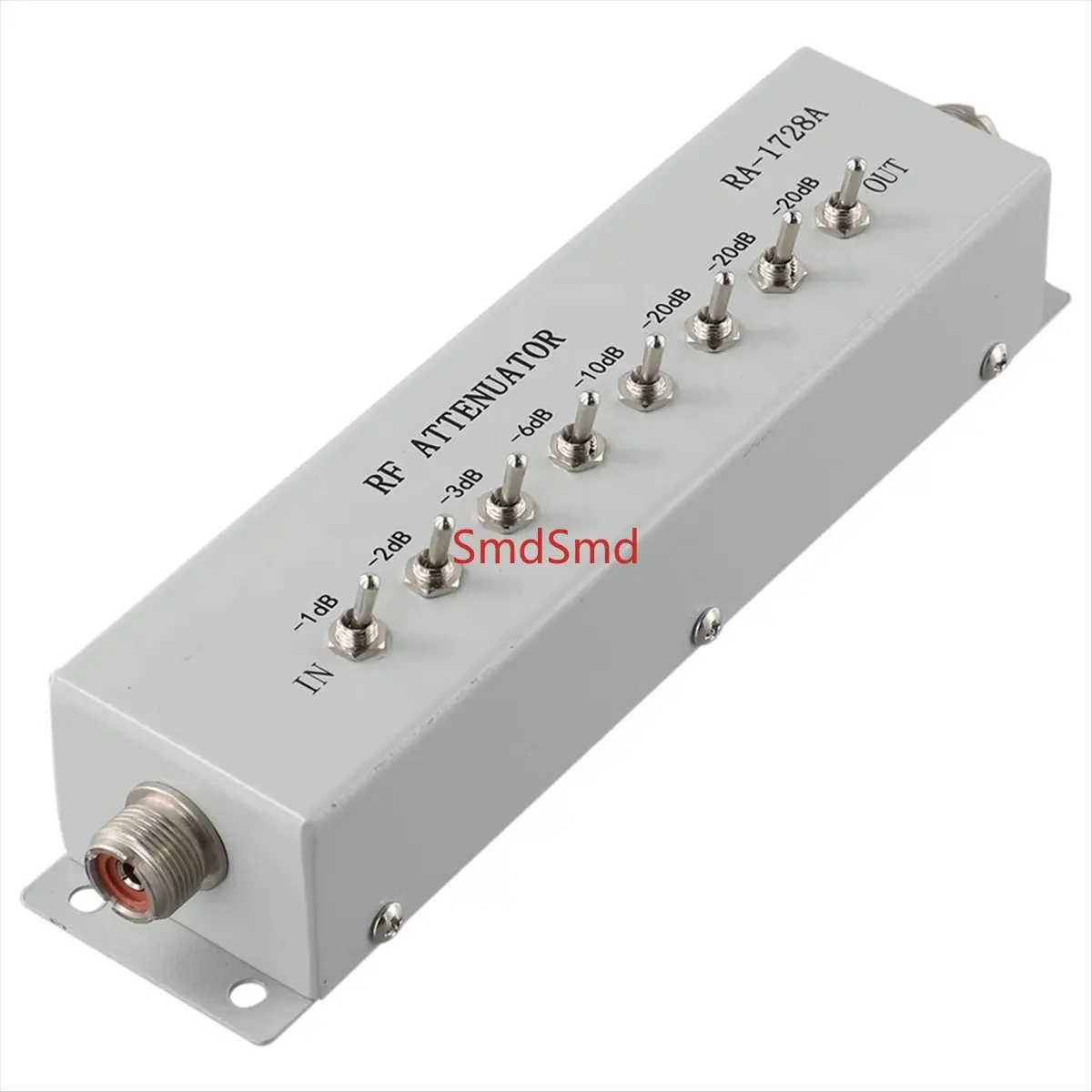 *A14E RA-1728A High Frequency Attenuator 0-82DB Variable/Step Attenuator 50 OHM for Amateur Radio Transmitter