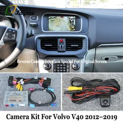 For Volvo V40 2012~2019 HD Night Vision Parking Aid Backup Camera / Front Rear View Camera Kit Compatible With Original Screen