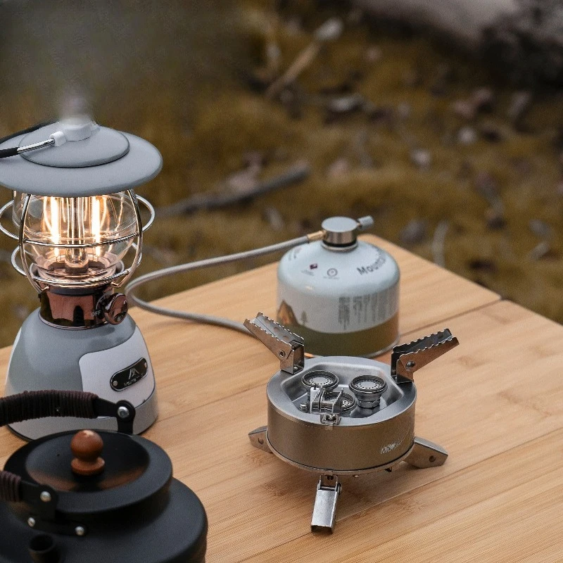 Outdoor Products Factory Mountain Guest Longxi Meng Stove Head Camping Portable Cookware Folding Easy Storage Stove