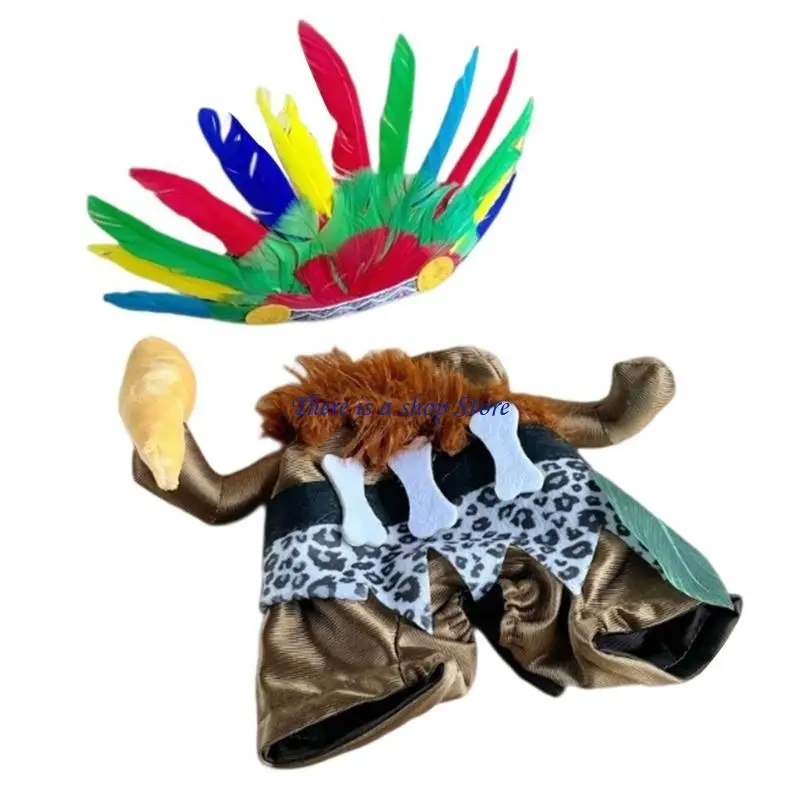 مجموعة أزياء COSPLAY الهندية الكلب D0AD